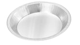 KitchenDance 9-inch round foil pan top view for easy, portioned to-go servings.