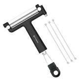 KITCHENDAO adjustable wire cheese slicer handle close-up for precise slicing
