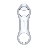 KITCHENDAO magnetic beer bottle opener mounted on fridge for quick, hands-free access.