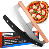 KitchenStar 16-Inch pizza cutter rocker blade for precise, clean cuts across crust types.