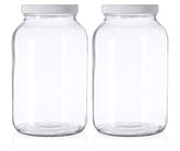 Kitchentoolz 1-gallon mason jar with wide mouth for easy filling