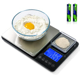KitchenTour dual platform scale main platform with precise up to 15 kg for recipes.