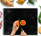 Kitchenville glass cutting board 20x16 for precise slicing and serving.