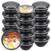 Kitch’nMore 36oz meal prep bowls with lids for easy single-serving prep.