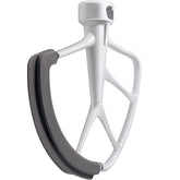 KITCHPOWER flex edge beater for bowl-lift mixers efficiently scrapes sides during mixing.