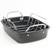 KITESSENSU large roasting pan with rack for even browning and versatile oven use.