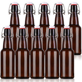 KITGLASCUP amber bottle with swing cap for airtight storage
