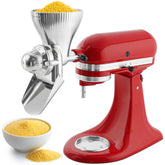 KITOART grain mill attachment mounted on KitchenAid for steady grinding
