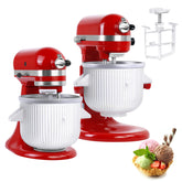 KITOART ice cream maker attachment fits KitchenAid 4.5/5 qt and 6 qt models for versatile use