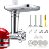 KITOART grinder body in stainless steel for KitchenAid, durable meat grinding