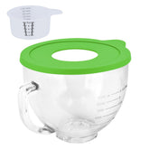 Kitwanda glass bowl compatible with KitchenAid tilt-head 4.5-qt for smooth mixing