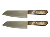 Kiwi Deba-style flexible stainless knife with ergonomic handle for precise fish prep.