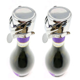 Kloveo WAF champagne stopper chrome cap preserving fizz with secure seal