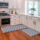 KMAT anti-fatigue kitchen mat with ergonomic comfort for long meals prep.