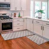 KMAT kitchen mat 2-piece set, front view, cushioned comfort for prolonged standing