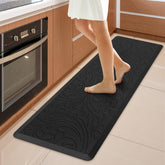 KMAT kitchen mat anti-fatigue supports comfortable standing during cooking.