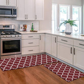 KMAT kitchen mat anti-fatigue rectangle 2-piece set for comfortable standing during cooking.