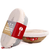 KNEADACE banneton oval bread-proofing basket for even rise and airflow