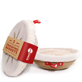 KNEADACE cotton rope banneton round basket for proofing dough with breathable design