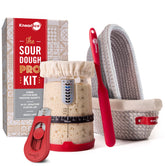 KneadAce Sourdough Starter Jar enables easy maintenance and feeding-day tracking.