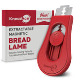 KNEADACE upgraded extractable bread lame for precise scoring on sourdough loaves