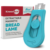 KNEADACE upgraded lame with sliding knob for precise, controlled sourdough scoring.