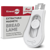 KneadAce magnetic blade holder enables precise scoring on bread
