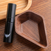 KNODOS walnut coffee bean dosing cup with precise 30g+ capacity for espresso or filter