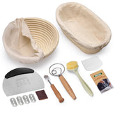 Koackl round banneton basket with smooth rattan for even fermentation and airy crumb.