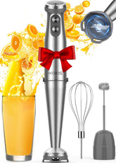 KOIOS immersion blender with 1000W motor for powerful blending.