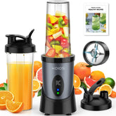 KOIOS smoothie blender 900W front view showing compact counter-ready design for quick blends