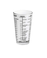 Kolder Mix N Measure Glass with heavy base for stable, spill-free measuring.