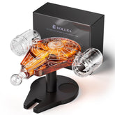 Kollea spaceship decanter set enhances stylish entertaining with sci-fi flair.