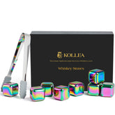 Kollea 8-pack multicolor whiskey stones for stylish cooling without dilution