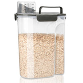 Komzon 10lb rice container with airtight seal for fresher staples.