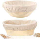KONGDY round banneton 10-inch showing shape retention for boules