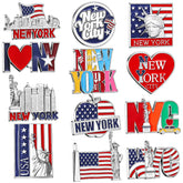 Konohan NYC flag magnet adds patriotic color to your fridge and kitchen decor.