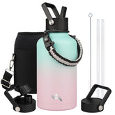 Konokyo 64oz three-lid cap set showcases versatility for hot and cold drinks.