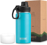 koodee kids water bottle sky blue keeps drinks cold for school days