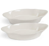 Kook Au Gratin Dishes Ivory with oven-to-table presentation for easy serving