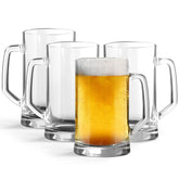 KooK beer mugs with handles for easy grip and versatile use
