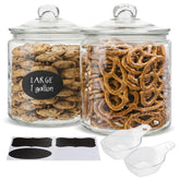 KooK glass kitchen jar with airtight lid showcases secure storage for pantry staples.