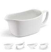 Kook Gravy Boat in white ceramic for elegant sauce serving.