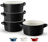 KooK Soup Crock set on table shows oven-ready portion control for meals.