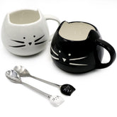 Koolkatkoo cute cat mug set 12oz with two mugs for daily coffee rituals.