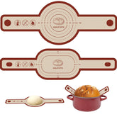 Koolstuffs oval bread sling used for easy, mess-free loaf removal during baking.