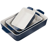 KooK casserole dish navy, oven-safe for family meals and roasting