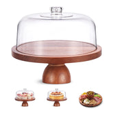 Kootek wood cake stand with lid for elegant wedding dessert display