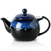 KOOV tea pot with infuser in Nebula Blue for loose tea brewing