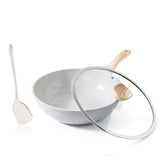 Kordisen ceramic wok pan 12-inch for even heating and versatile weeknight stir-fries